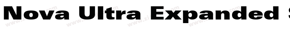 Nova Ultra Expanded SSi Extra Black Expanded字体转换